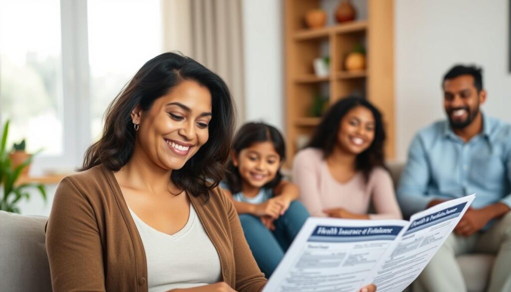 Pessoa satisfeita após escolher o plano de saúde ideal com base na tabela de preços