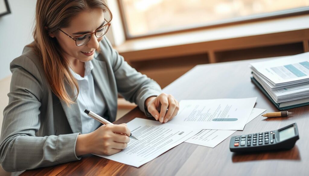 Pessoa assinando contrato de plano de saúde após analisar cotação de convênio médico Pessoa assinando contrato de plano de saúde após analisar cotação de convênio médico